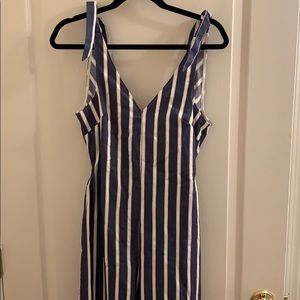 Blue and white striped Jumpsuit